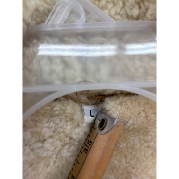 Vintage Excelled Men's Brown Leather Shearling Lined Bomber Winter Coat Size L - Picture 7 of 7